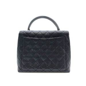 Chanel Skin Matelasse Caviar Type Black Kelly Handbag